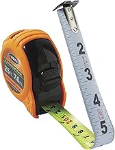 Keson PG18M25UB Short Tape Measure with Nylon Coated Ultra Bright Steel Blade (Graduations: ft., in.