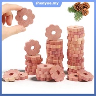 100Pcs Aromatic Scent Cedar Ring Set for Clothes Storage Floral Shape Cedar Block SHOPSBC4645