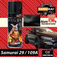 [ Samurai Paint 29 Flat Black ] Standard Colors 🛵 Hitam Mati Untuk Motor DIY Aerosol Spray 🛵 Matt Black Cover 蒙黑色