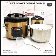 Cosmos Crj 9308 - Rice Cooker Cosmos 2 Liter Panci Stainless