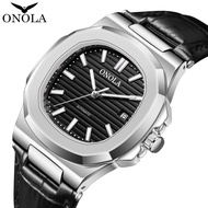 Men's High-Quality Mechanical Watch, Onola Business Leather Watrproof Watch