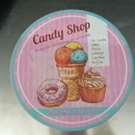 Pink Candy Cans / Girly Accessories Container / Pink Storage / Circle Storage