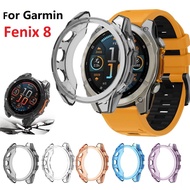 Soft TPU Protector Frame For Garmin fenix 8 Case  43mm 47mm 51mm Smart watch Garmin fenix 8 Cover pr