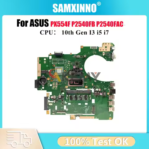 P2540FA Laptop Motherboard For ASUS ProArt P2540FAC P2540FA PX554F P2540FB P2540F Mainboard With 10t