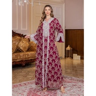 Eid Abaya Dress Women Muslim Party Dresses Jalabiya Embroidery Morocco Dubai Abayas Ramadan Long Rob