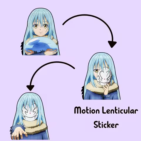 Rimuru Tempest Motion Refrigerator Sticker That Time I Got Reincarnated As A Slime Anime Waterproof