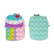 Gratis Ongkir - Tas Pop It Selempang Lucu Unik Anak Viral / Tas Pop It Cup Cake / Tas Pop It Ice