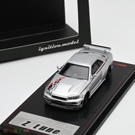 [Ready Stock] IG 1: 64 Nismo R34 GTR Z TUNE Alloy Car Model Finished Product Ornaments Collection Ja