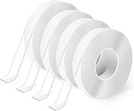 Art3d Double-Sided Tape (4-Roll of 10FT), Removable, Traceless, Washable, Reusable - Multipurpose Ta