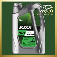 KIXX HD1 10W40 6 LITERS ( 6L ) DIESEL ENGINE OIL FULLY SYNTHETIC 10W40 10W-40 MINYAK HITAM OFFER