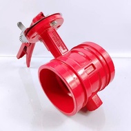 Fire Extinguishing Butterfly Valve Lever Handle Groove GB Standard DN80 DN100 DN150 Imported