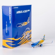 15058 Alloy Collectible Plane Gift NG Model 1:400 Etihad Airways Airbus A320neo Diecast Aircraft Jet