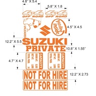 △◈Suzuki Multicab Sticker Decals Set Capacity, Not for Hire, Private, 4X4 Off Road