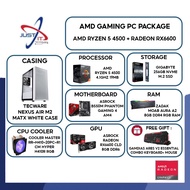 AMD Gaming PC Package AMD RYZEN 5 4500 (8GB 256SSD/RX6600 8GDR6)