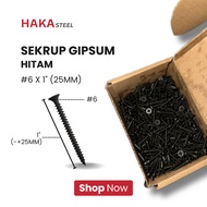 HAKA Gypsum Screws 6x1" Kilo Drywall Screws Kiloan Black Gypsum Ceiling Screws 6 x 25mm