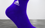 【adidas P1高機能短筒運動襪6入組(藍底/白logo)】品質卓越 台灣製造