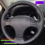 Black PU Artificial Leather Hand-stitched Car Steering Wheel Cover for Lexus IS IS250 IS250C IS300 I