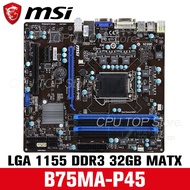 ⚡️MSI  B75MA-P45 B75MA-E33 LGA1155 M-ATX Gaming Motherboard 2/4 RAM slots 32GB