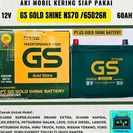 R Gs Gold Shine Mf Ns70 Car Battery / 65D26R 12V 65Ah Kijang Diesel, Kijang Kapsul Battery