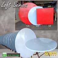 💥4ft/5ft Round💥4ft/5ft Grad A Plastic Foldable Round Table - Original - Klang valley only