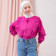 KATUN RXFASHION - AMELIA TWISTCONE COTTON BLOUSE / MUSLIM FASHION WOMEN'S TOP - PN