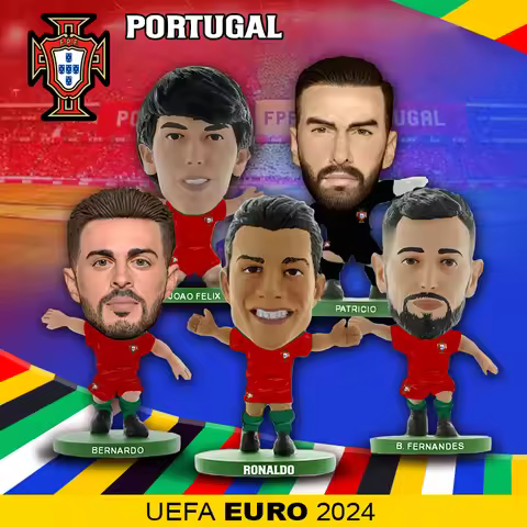 Official National Team Euro Cup Kit Footballer' 5cm Figures SoccerStarz model Gift Portugal England 