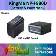 KingMa NP-F980D Battery & Powerbank (For Sony NP F980, F970, F960)