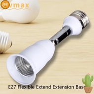 9S  Bulb Socket, Flexible Extension LED Lamp Base, Durable E27 to E27 Wall Base Holder Light Base Ex