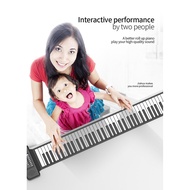 Portable 88 keys Roll Up Piano Electronic Digital Keyboard Foldable Piano Silicone Hand Roll Piano