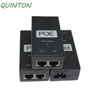 QUINTON POE Power Injector, 24V/48V 0.5A 100Mbps POE Power Supply, POE Device Output 48V 0.5A Compat