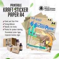 Magic photo (PROMO-10packs) QUAFF Matte Sticker & Kraft 175Gsm A4 Size - 20sheets per pack