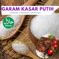 GARAM KASAR PUTIH-500Gram/COURSE SALT/Muslim Seller💯/Garam Masak/Masak Rawatan Islam/Garam Perubatan