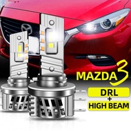 TUFFOO 1Pair H15 LED Bulb For Mazda 3 High Beam And DRL Day Time Running Light Canbus Error Free
