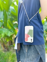 iPhone15 輕便山系可拆式手機殼掛繩|防摔掛頸減壓背帶斜背 編織