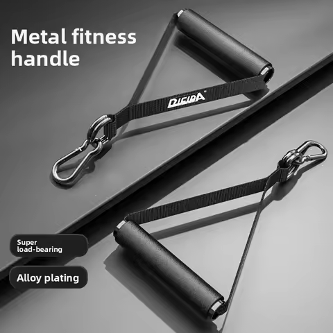 Fat Heavy Duty Grip Gym Exercise Metal Handles D-ring Arm Wrestling Training for Cable Machine Attac