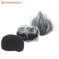 Annapurplesky 1Pc Foam Mic Wind Cover Furry Windscreen Muff For ZOOM H5 H6 Recorder Microphone TH