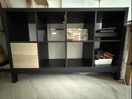 【IKEA KALLAX 四格櫃連底架 + 兩層抽屜插架】