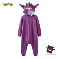 🎉Cosplay🎉 Pokemon Cosplay Charmander Kids Onesies Gengar Kigurumi Full Body Sleepwear Bulbasaur Who