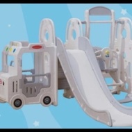 Preloved Mainan Perosotan Anak Bus Tayo 4 In One / Car Slide - White