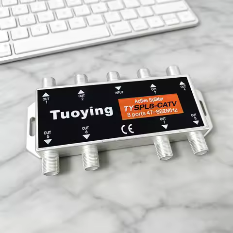 Satellite Signal 8-Way Splitter, Cable TV 8-Port Splitter, SAT 8-Way Splitter