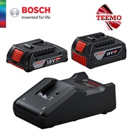 Teemo BOSCH 18V 2.0Ah/4.0Ah Professional Starter Kit-(1x18V2.0Ah+1x18V4.0Ah+1xPRO GAL18V-40 Charger)