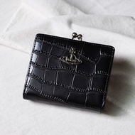 Vintage Vivienne Westwood 鱷魚紋口金二折短夾