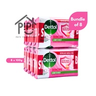 Dettol Bar Soap Antibacterial Skincare 8 x 100g
