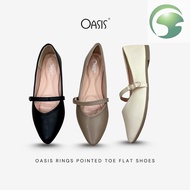 AH2 OASIS RINGS POINTED TOE FLAT SHOES 2-1236
