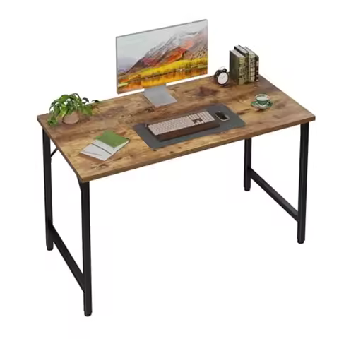 40 inch Computer Desk Small Home Office Desk Study Writing Kid Table Simple PC Work Desk Adjustable 