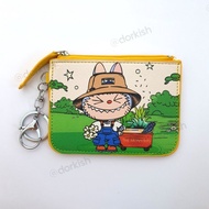 Labubu Gardener Ezlink Card Pass Holder Coin Purse Key Ring