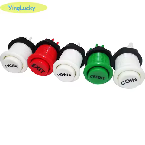 Arcade Happ Stype Push Button Durable Multicade MAME Jamma Game Long Switch Mult-color 1p 2p 3p 4p C