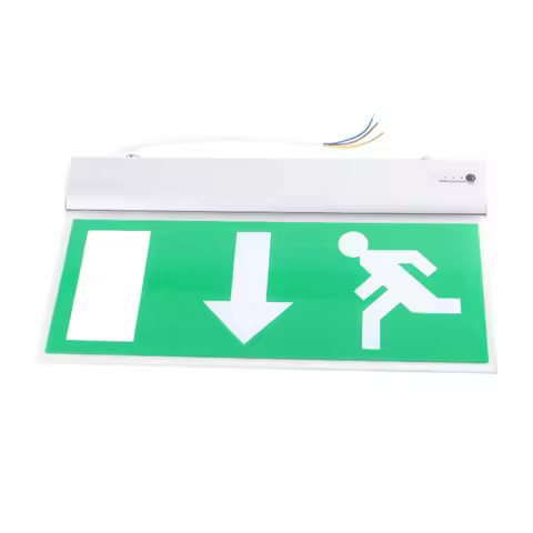 Acrylic LED Emergency Exit Lighting Sign Safety Evacuation Indicator Light 110-220V