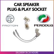 PERODUA MYVI AXIA ALZA ARUZ KANCIL KELISA ATIVA CAR SPEAKER SOCKET PLUG AND PLAY SOCKET (NO NEED CUT