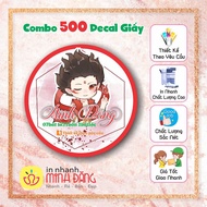 [Combo of 500 L stamps] Decal - Paper Labels - Custom Designed Stickers - Cheap Price A3 Size | Fast